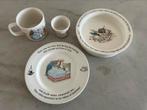 Peter Rabbit Wedgwood 4 delig ontbijt set Beatrix Potter, Compleet servies, Ophalen of Verzenden, Zo goed als nieuw, Porselein