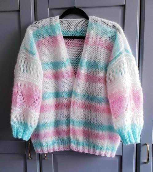 Nieuw handgemaakt mohair vest, een maat, Kleding | Dames, Truien en Vesten, Nieuw, Maat 46/48 (XL) of groter, Verzenden