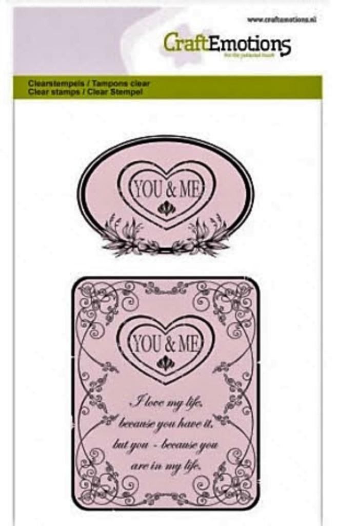 Nieuw clear stempels Botanical You & Me van Craft Emotions, Hobby en Vrije tijd, Kaarten | Zelf maken, Nieuw, Pons of Mal, Man of Vrouw