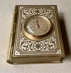 Messing doosje in boekvorm. Met thermometer in de deksel., Ophalen of Verzenden