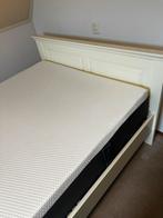 2 persoons ledikant met Emma matras, Huis en Inrichting, Slaapkamer | Bedden, Ophalen, Tweepersoons, 140 cm, Zo goed als nieuw