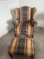 Originele Chesterfield met voeten bankje, Ophalen, Gebruikt, 75 tot 100 cm, 75 tot 100 cm