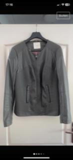 Street one letherlook jack , maat 44, grijs, zgan., Ophalen of Verzenden, Zo goed als nieuw, Grijs, Maat 42/44 (L)