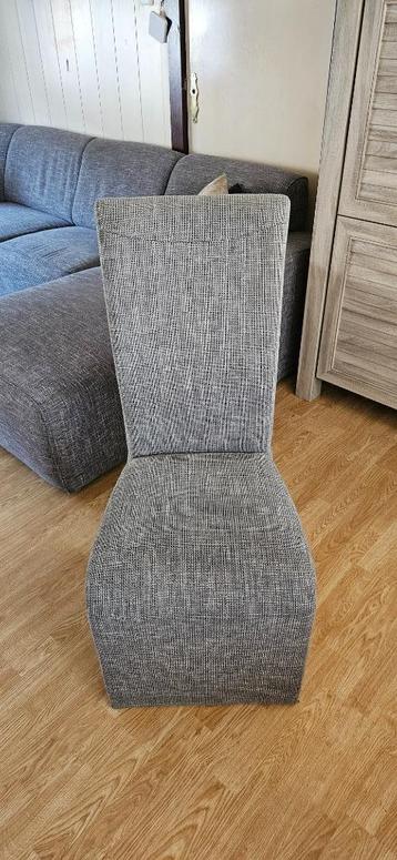 Eetkamerstoelen hoog grijs 6 stuks beschikbaar voor biedingen