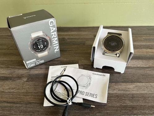 25083 Garmin Fenix 7x Pro Sapphire Solar met garantie, Sieraden, Tassen en Uiterlijk, Sporthorloges, Zo goed als nieuw, Zilver