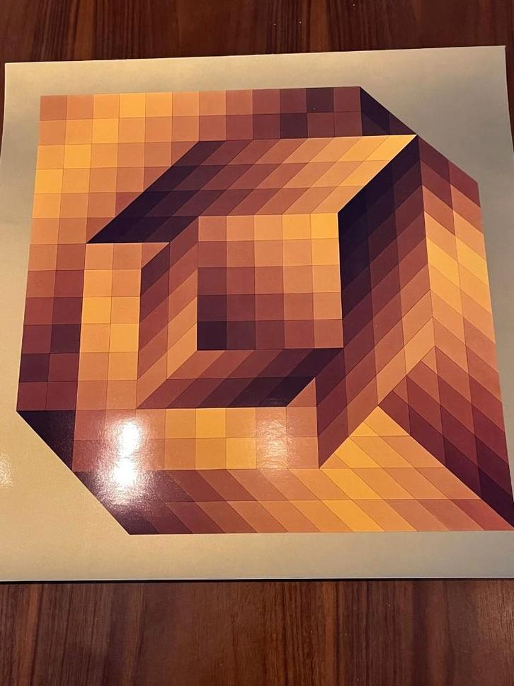 Viktor Vasarely (1906-1997) - 'AXO-44', Antiek en Kunst, Kunst | Litho's en Zeefdrukken, Ophalen of Verzenden