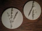 gipsen Vogelpoot Deco, beschilderbaar Reliëf van blanco gips, Ophalen of Verzenden, Nieuw, Vogel, Beeldje of Figuurtje