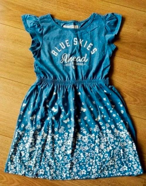 Zgan! Schattig blauw zomerjurkje van H&M. Mt 110/116, Kinderen en Baby's, Kinderkleding | Maat 110, Zo goed als nieuw, Meisje
