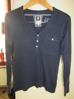 F162 G-STAR RAW mt S longsleeve donkerblauw, G-STAR, Zo goed als nieuw, Maat 46 (S) of kleiner, Verzenden