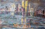 Groot schilderij New York, olieverf paletmes, nieuw, Ophalen
