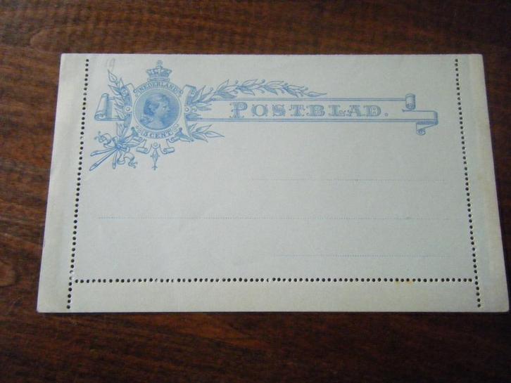 D31 - Postblad 5 cent - Wilhelmina, Postzegels en Munten, Postzegels | Nederland, Ophalen of Verzenden