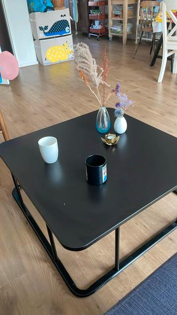 Bijtafel vierkant zwart