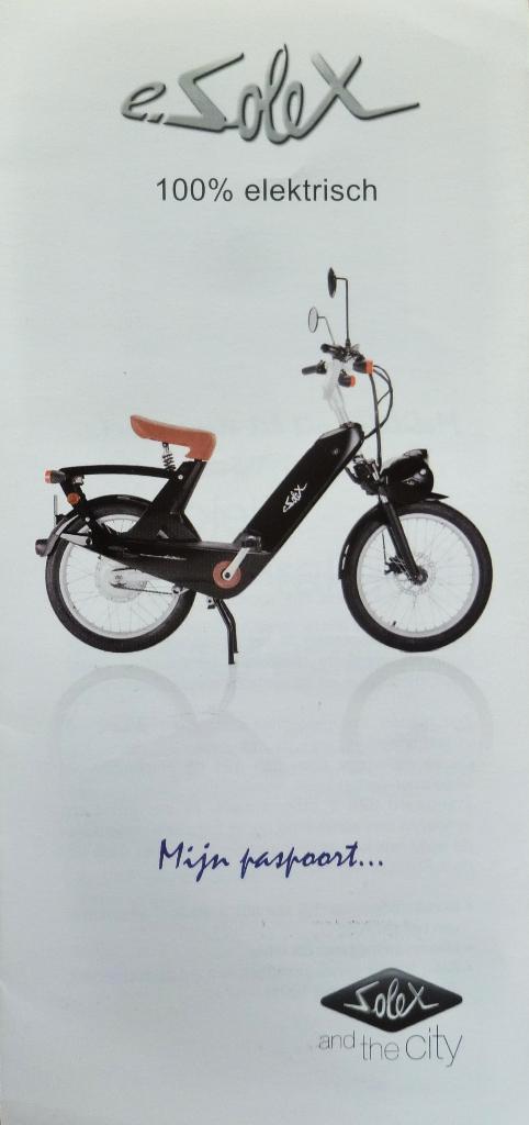 3 Folders E- SOLEX 2008- 2013 Folder, Fietsen en Brommers, Handleidingen en Instructieboekjes, Nieuw, Ophalen of Verzenden
