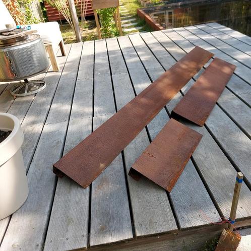 Cortenstalen overzet u-profiel 20 cm hoog 6cm breed, Doe-het-zelf en Verbouw, Overige Doe-het-zelf en Verbouw, Zo goed als nieuw