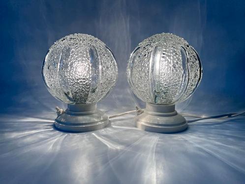 Vintage bedlamp Helena Tynell bubbleglas mid century, Huis en Inrichting, Lampen | Tafellampen, Zo goed als nieuw, Minder dan 50 cm