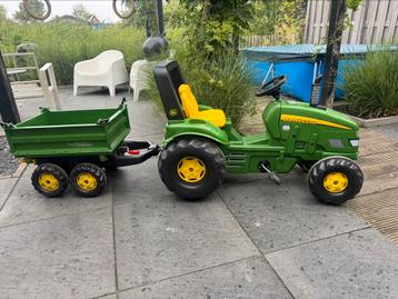 John deere traptrekker + aanhanger - rolly toys beschikbaar voor biedingen