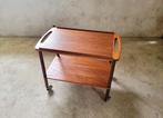 Vintage Deense trolley uit de Jaren 60 in teakhout, Ophalen, Gebruikt, Nvt, Deens design, Vintage design