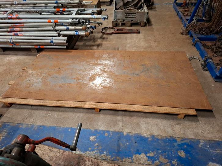 4 X Cor-ten stalen platen 250x125x0.2cm, Doe-het-zelf en Verbouw, Metalen, Nieuw, IJzer, Ophalen