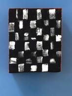 JCJ Vanderheyden, schilderij, zwart/wit checkerboard, Antiek en Kunst, Kunst | Schilderijen | Abstract, Ophalen of Verzenden