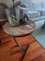 Bijzettafel / Wijntafel Napels, Huis en Inrichting, Ophalen, Gebruikt, Rond, Industrieel