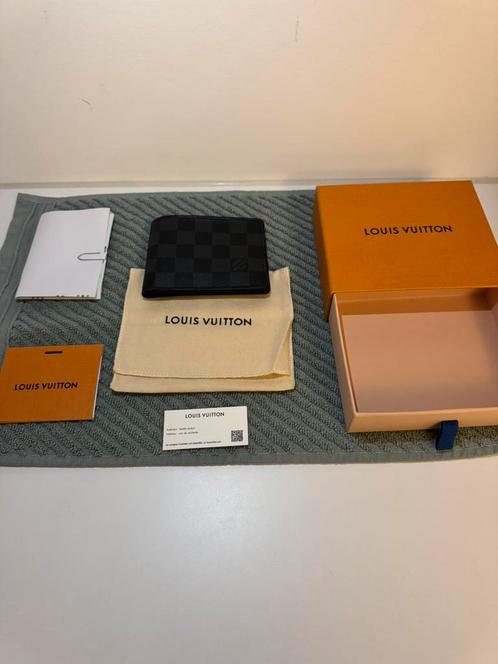 Louis Vuitton Slender Wallet - origineel, Sieraden, Tassen en Uiterlijk, Portemonnees, Zo goed als nieuw, Overige merken, Zwart