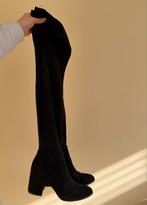 Zwarte stretch laarzen van Zalando, Kleding | Dames, Schoenen, Ophalen of Verzenden, Zo goed als nieuw, Zwart, Hoge laarzen