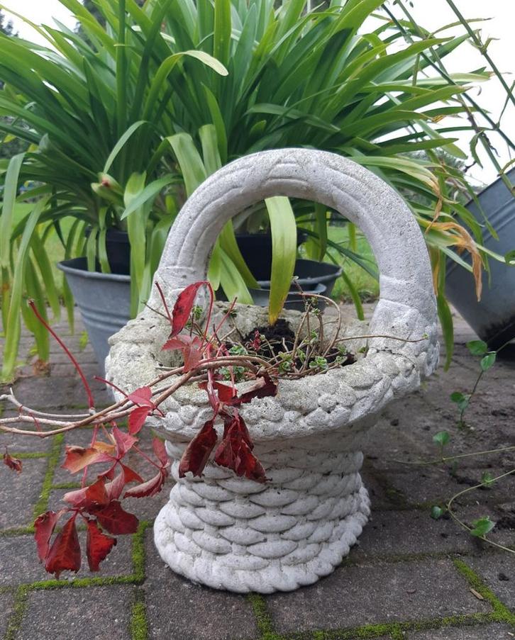 Betonnen Bloemenmand, Tuin en Terras, Bloembakken en Plantenbakken, Tuin, Rond, Ophalen
