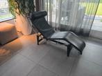 le Corbusier replica LC4 zwart leer, Huis en Inrichting, Ophalen, Eenpersoons, Klassieker, 150 tot 200 cm