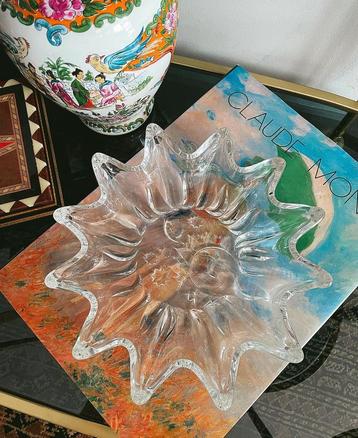 Vintage antiek retro schaaltje boho galaxy glas glazen rond beschikbaar voor biedingen