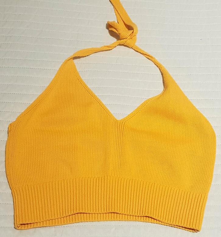 Cropped topje geel maat s 36 topjes croptop strech festival, Kleding | Dames, Tops, Zo goed als nieuw, Maat 36 (S), Geel, Zonder mouw