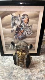 Indianen beeld, Ophalen of Verzenden, Zo goed als nieuw, Mens