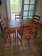 Ikea Jokmok eettafel met 4 stoelen, Huis en Inrichting, 4 tot 6 stoelen, Gebruikt, Ophalen of Verzenden
