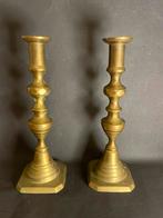 Victoriaanse Knoopkandelaars uit Engeland, Ophalen, Koper of Brons