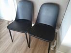 2x zwarte kuipstoel, Huis en Inrichting, Stoelen, Ophalen, Zwart, Twee