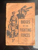 Zeldzaam boekje Badges of the Forces UK, Ophalen of Verzenden, Engeland, Boek of Tijdschrift