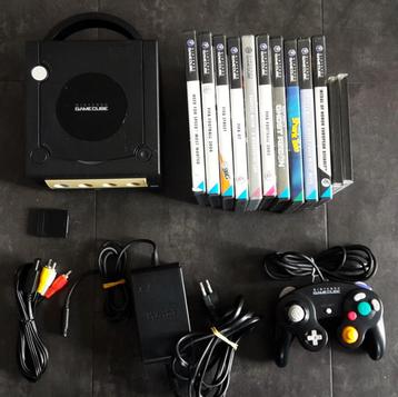 Gamecube Spelcomputer Console - met Controller en Spellen beschikbaar voor biedingen
