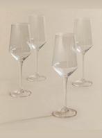 Transparante gestreepte Wijnglazen - 20 stuks - Nieuw, Ophalen, Glas of Glazen, Nieuw, Glas