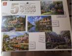 5 puzzels a 1000 stukjes King, Hobby en Vrije tijd, Denksport en Puzzels, Ophalen of Verzenden, 500 t/m 1500 stukjes, Zo goed als nieuw
