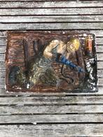 Gipsen afbeelding tableau mijnwerker staatsmijnen mijnen, Ophalen of Verzenden