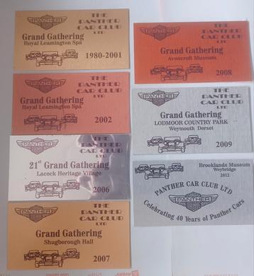 Panther oldtimer rally meeting cards UK 2001-2012 beschikbaar voor biedingen