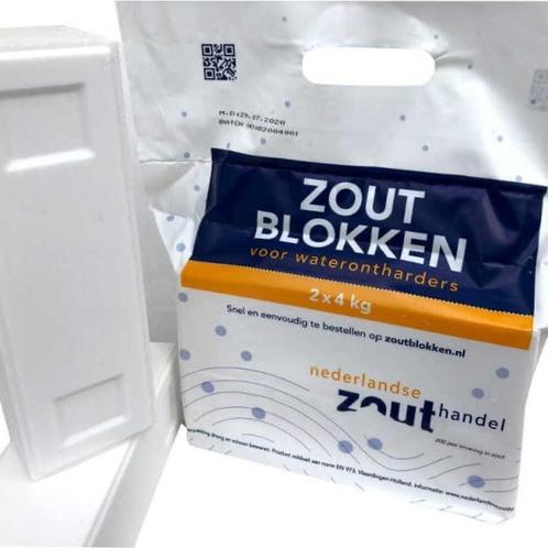 Zoutblok blokzout 2x4kg voor waterontharder Friesland, Witgoed en Apparatuur, Waterontharders, Nieuw, Waterontharder met zout
