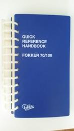 Fokker 100 Quick Reference Handbook Click Mexicana, Overige typen, Ophalen of Verzenden, Zo goed als nieuw