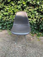 Kubikoff leren grijze stoelen (5) te koop, Huis en Inrichting, Ophalen, Gebruikt, Leer, Vijf, Zes of meer stoelen