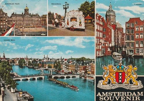 AMSTERDAM Paleis Brug Draaiorgel Kolkje, Verzamelen, Ansichtkaarten | Nederland, Gelopen, Noord-Holland, 1960 tot 1980, Verzenden