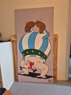 Obelix prent op hardboard, Ophalen