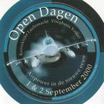 Open Dagen Kon. Luchtmacht Vliegbasis Volkel 2000 -sticker, Verzamelen, Verzenden, Luchtmacht, Nederland, Overige typen