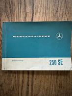 Mercedes 250SE Instructieboekje - Duitstalig - 72 Pagina's, Ophalen of Verzenden