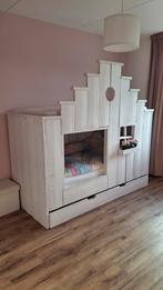 Huisjes stapelbed (vogelhuisbed, gevelbed, huisjesbed), Ophalen, Gebruikt, 180 cm of meer, 85 tot 100 cm