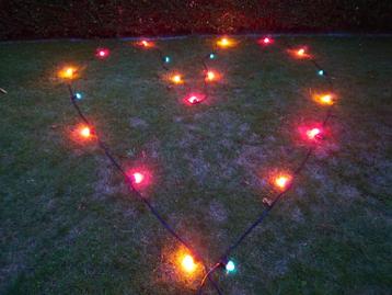 Feestverlichting; 17,5M snoer met 20 kogellampen(E27, IP44) beschikbaar voor biedingen