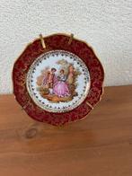 Bordje in standaard Limoges porselein, Ophalen of Verzenden, Zo goed als nieuw, Porselein, Bord of Schaal